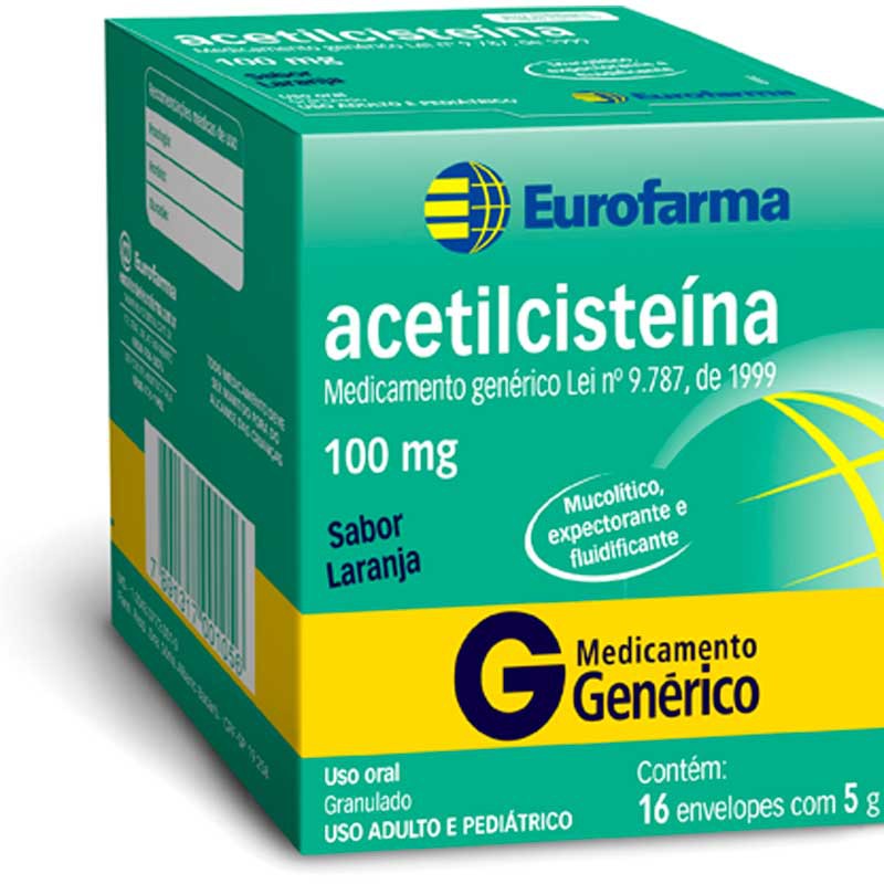 Acetilcisteina 100mg Eurofarma