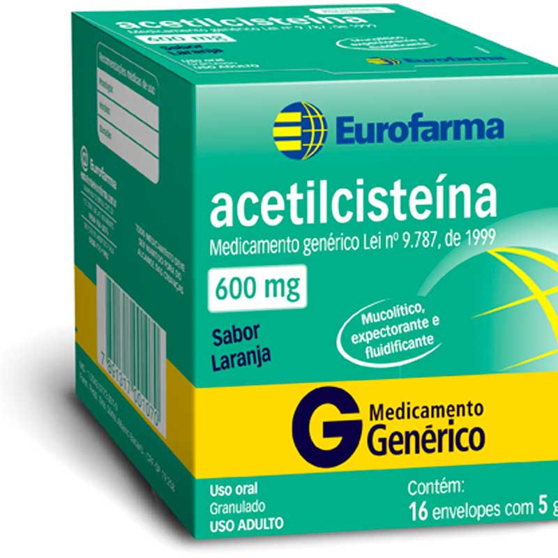 Acetilcisteina 600mg Eurofarma