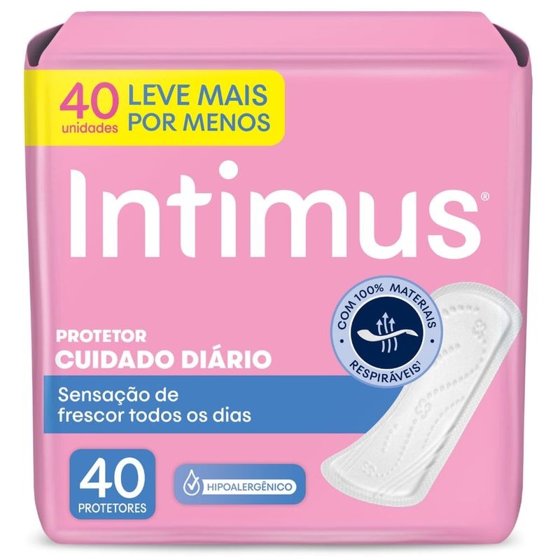 Absorvente Intimus sem Perfume Lv40pg35