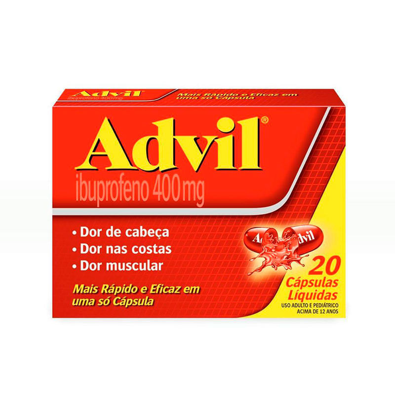 Advil 400mg 8 cápsulas