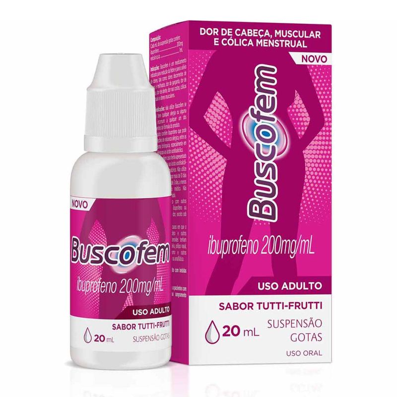Buscofem 200mg/ml Tutti Frutti Caixa 20ml Suspensao Gotas