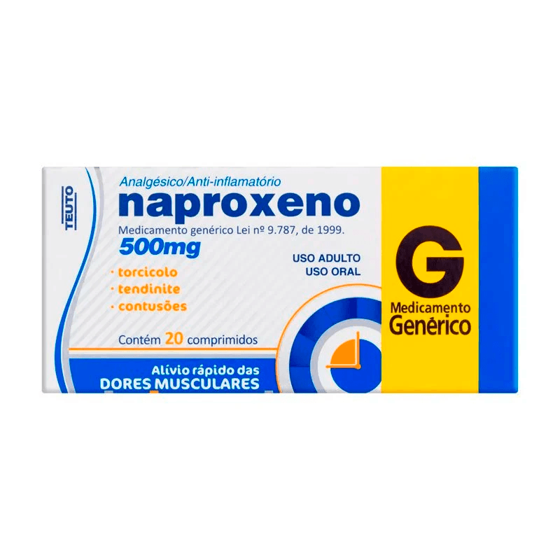 Naproxeno 500mg 20 comprimidos Genérico