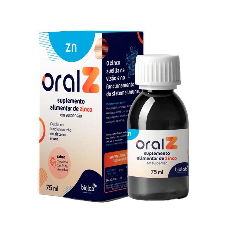 Oral Z 4mg/ml Suspensao Oral Sabor Chocolate Frutas Vermelhas 75ml