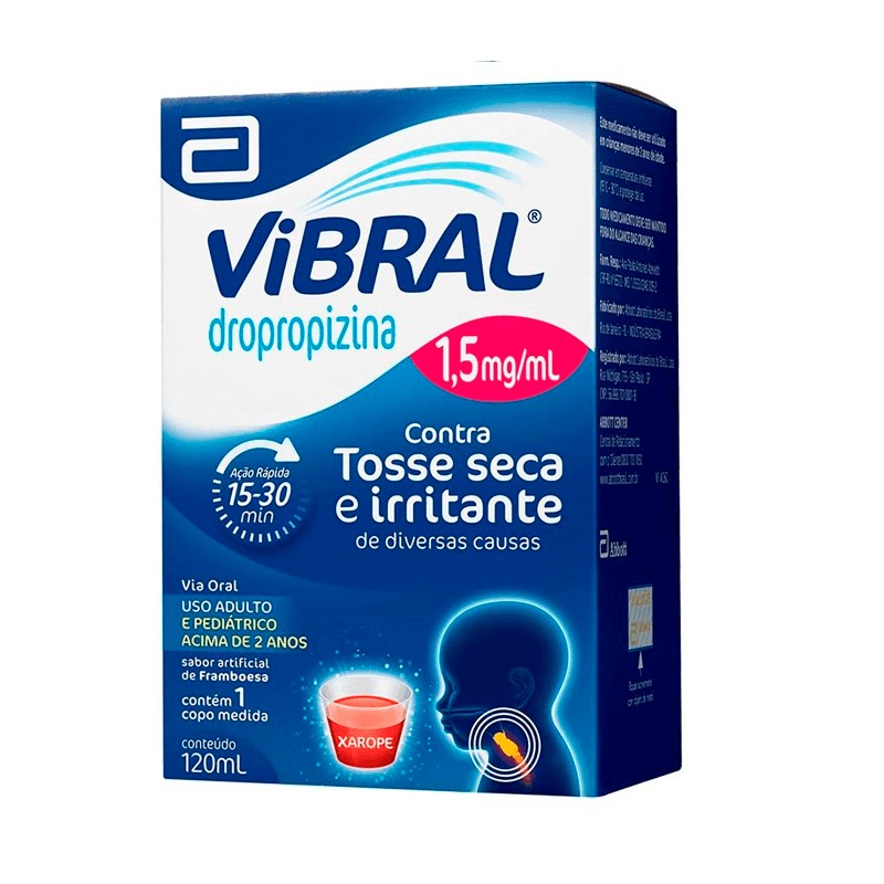 Xarope Vibral 7.5mg Infantil 120ml