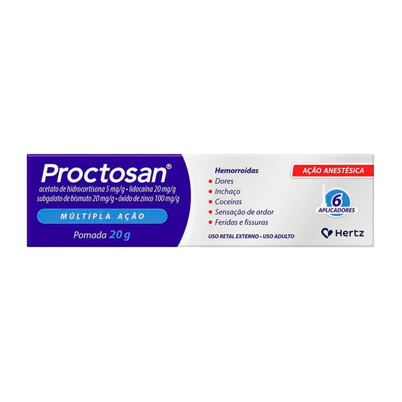 Proctosan 20g Pomada C/6aplic