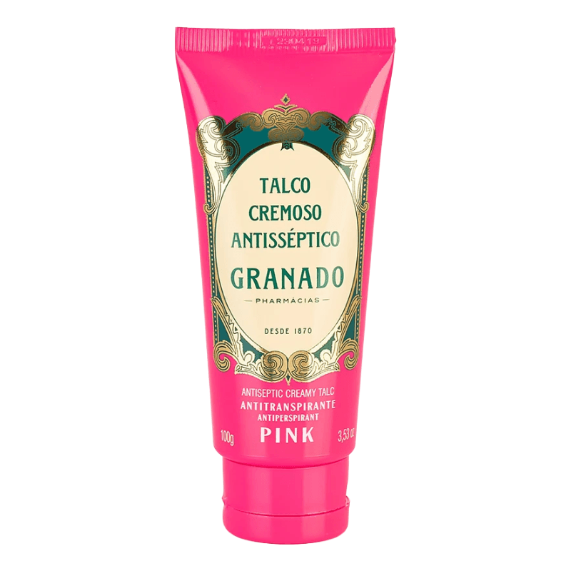 Talco Cremoso Antisseptico Pink Granado 100g