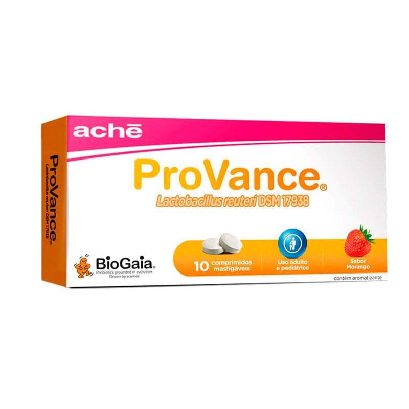 Provance Morango c/10 Comprimidos Mastigaveis