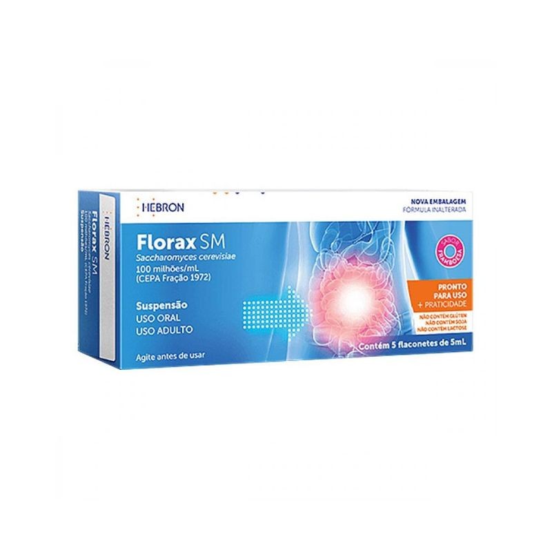 Florax Sm Framboesa Adulto 5ml 5 Flaconetes