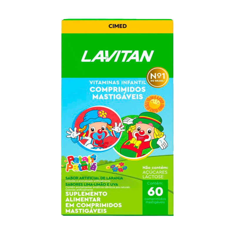 Lavitan Kids Patati Patata Uva Limao Laranja 60comp
