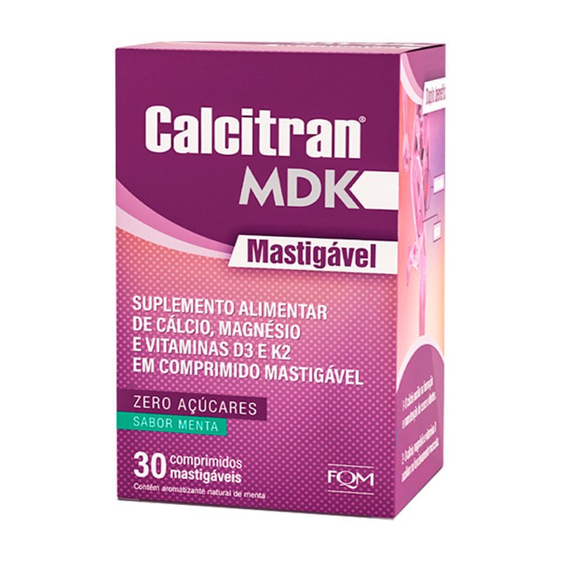 Calcitran Mdk 30 Comprimidos Mastigaveis