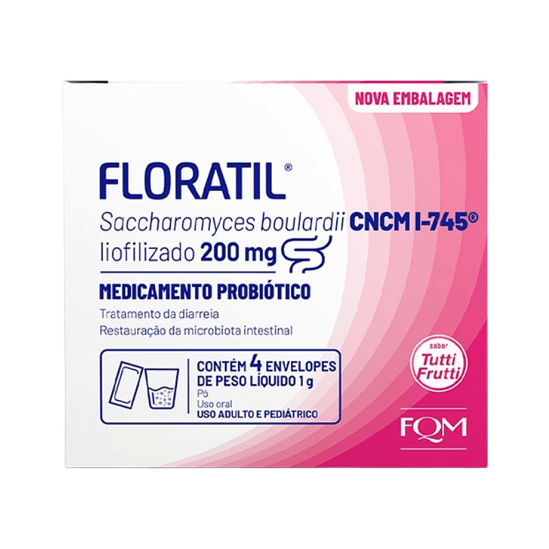 Floratil 200mg Pediatrico c/4 Envelopes