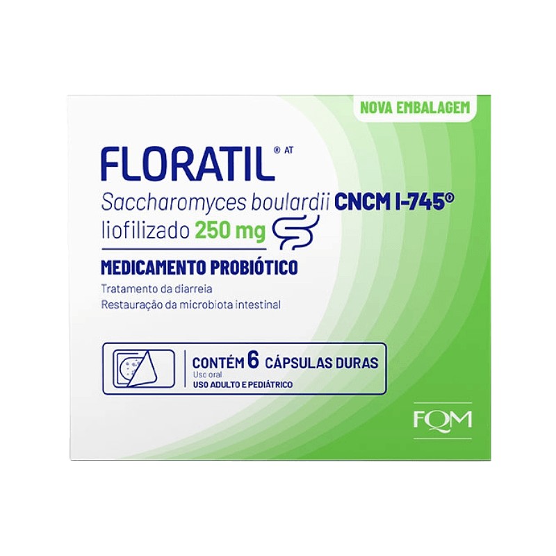 Probiotico Floratil At 250mg Com 6 Capsulas