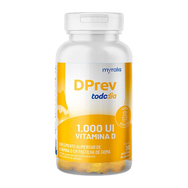 Dprev Todo Dia Gomas Abacaxi 1.000UI c/30 Pastilhas