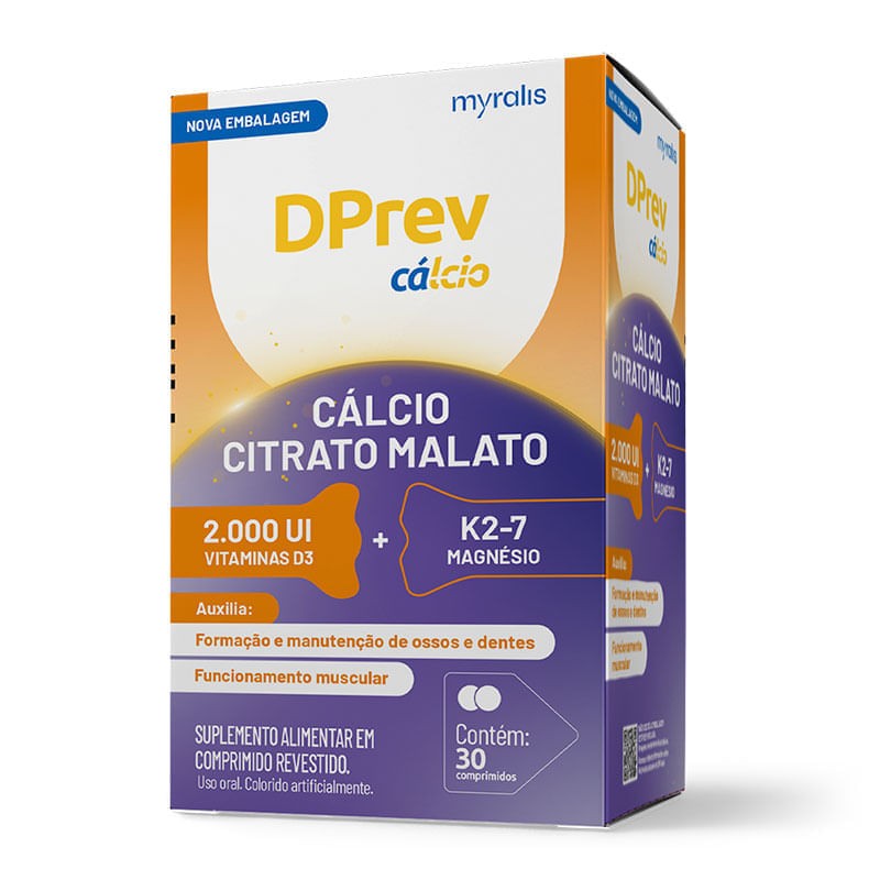 Dprev Calcio 2.000UI c/30 Comprimidos Rev