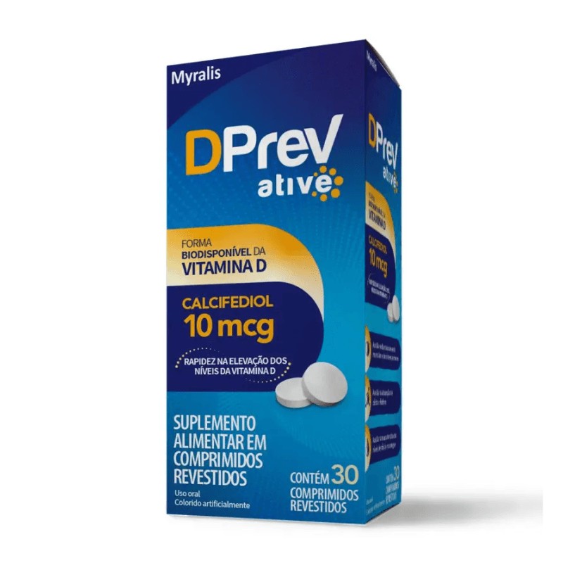 Vitamina D 10mcg Dprev Ative c/30 Comprimidos