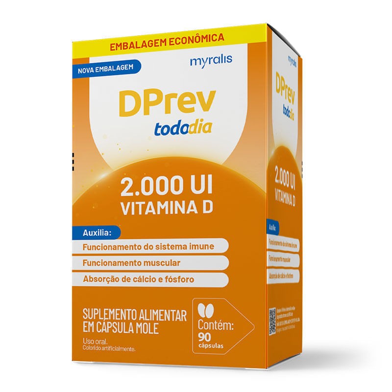 Dprev Todo Dia 2.000UI c/90 Capsulas