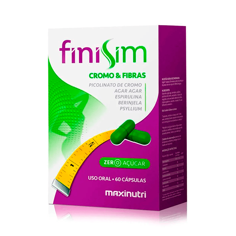 Suplemento Maxinutri Finisim Cromo/Fibr 60 Cápsulas