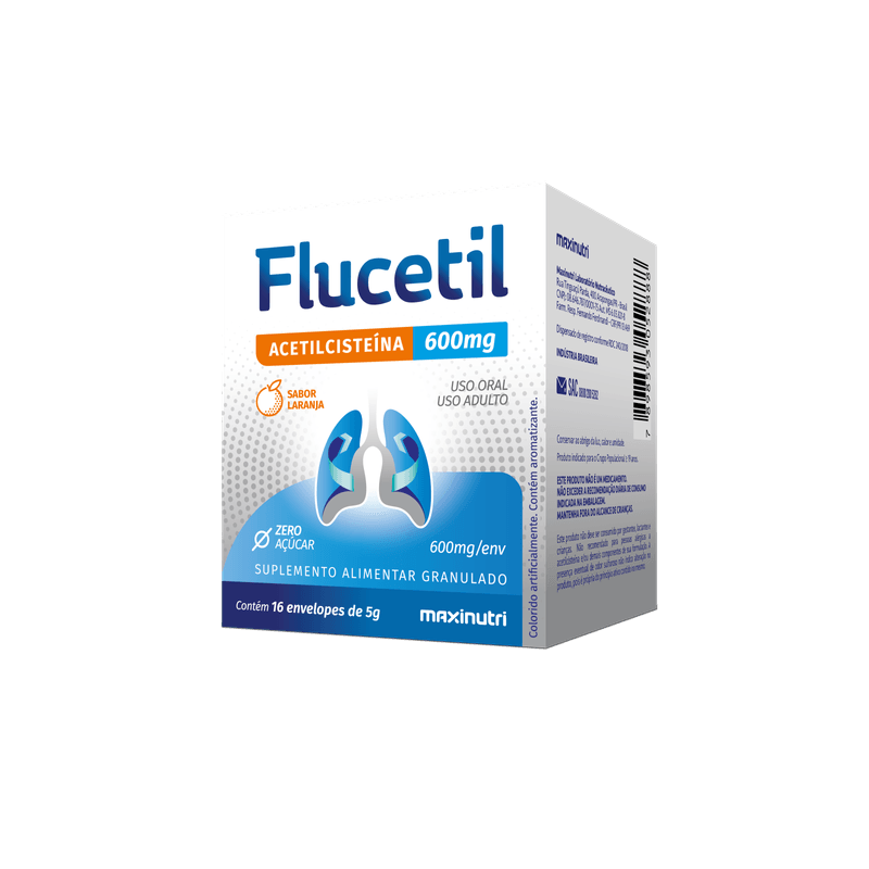 Flucetil 600mg 16env Laranja