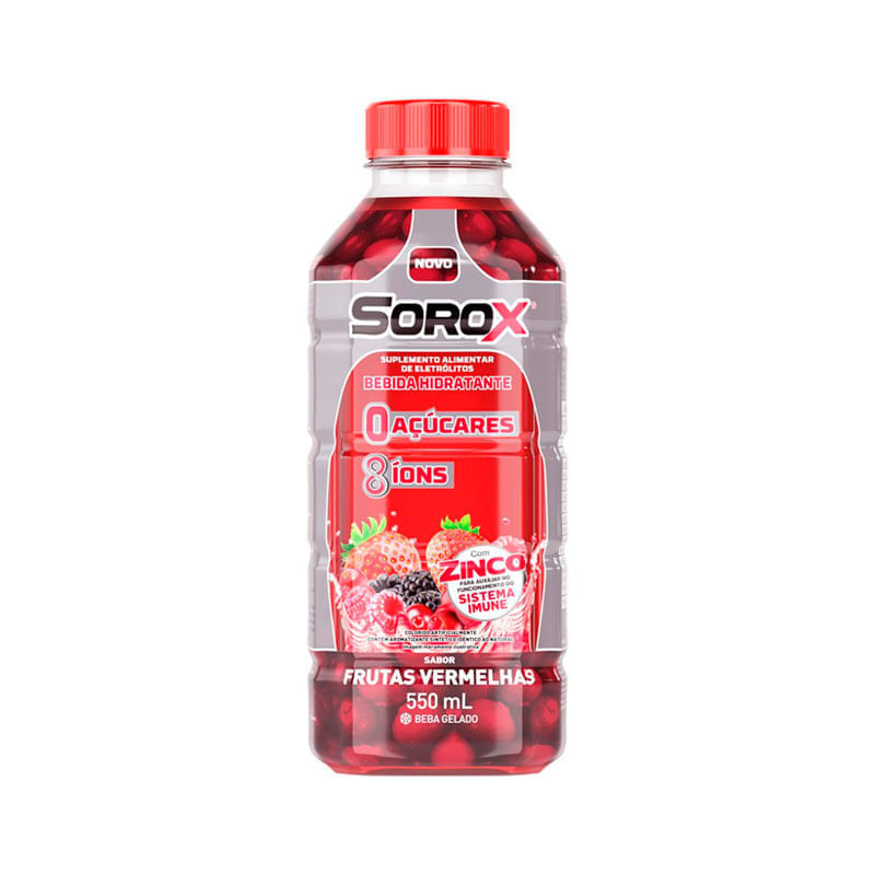 Isotonico Sorox Frutas Vermelhas 550ml