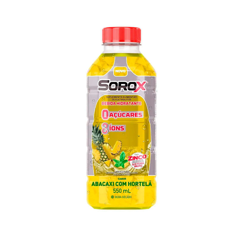 Isotonico Sorox Abacaxi Com Hortela 550ml