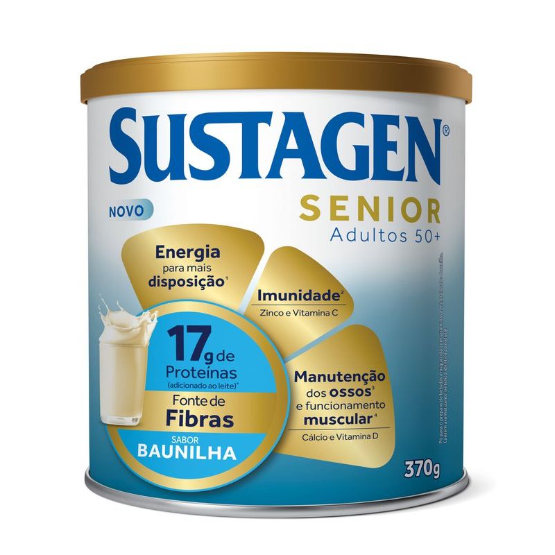 Complemento Alimentar Sustagen Senior Adultos 50+ Baunilha 370g