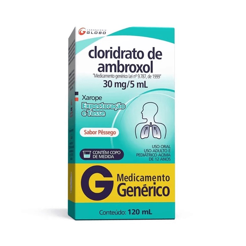 Ambroxol 30mg Adulto xarope 120ml Globo