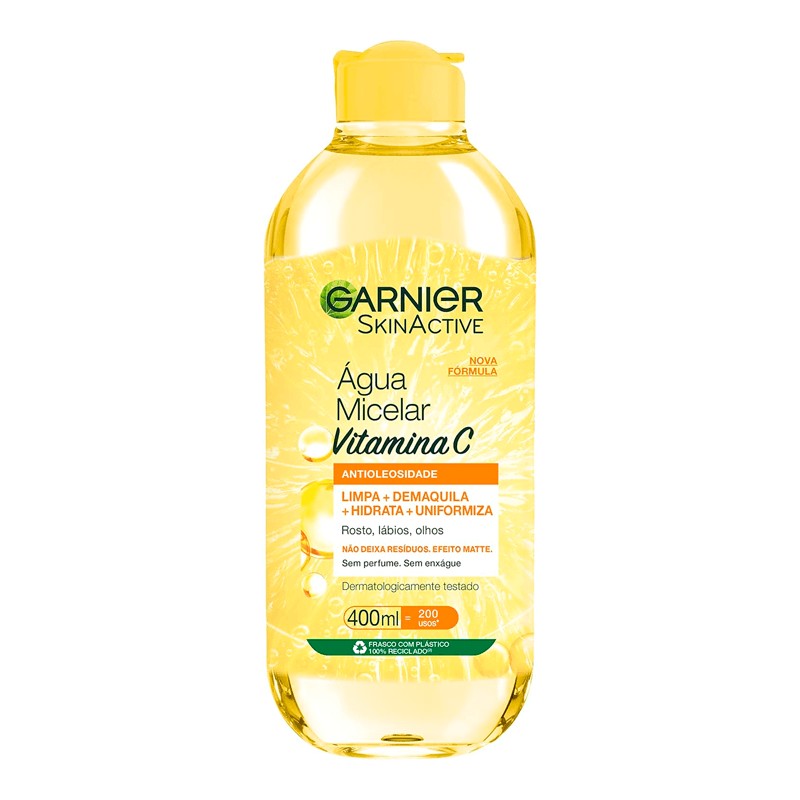 Agua Micelar Vitamina C Antioliosidade Garnier Skinactive 400ml