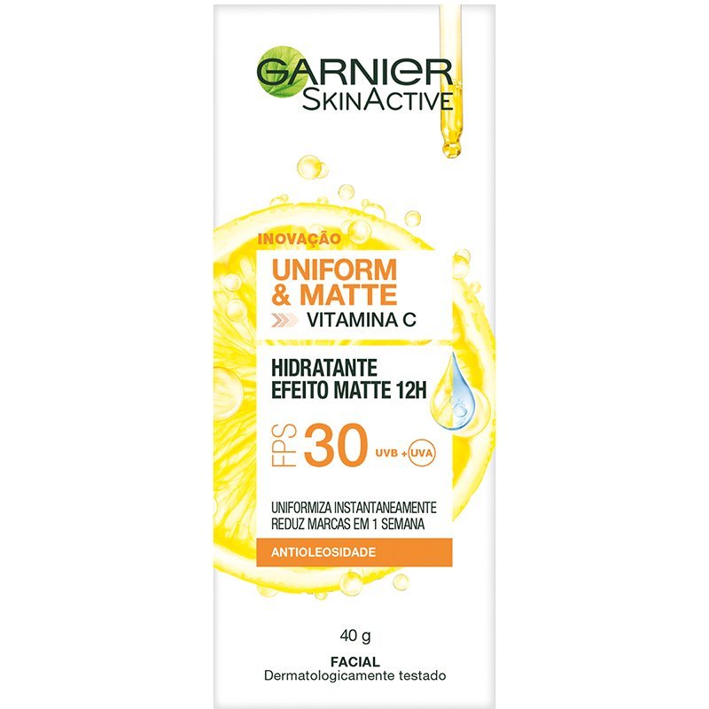 Creme Garnier Hidratante Matte Fps30 40g