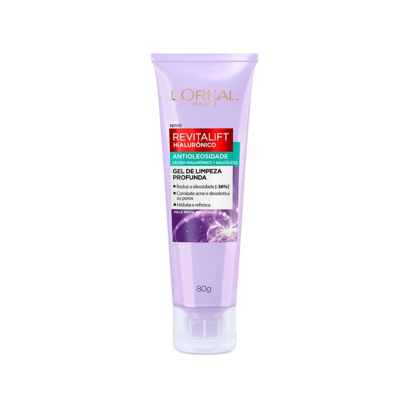 Gel De Limpeza L'oreal Paris Revitalift Hialuronico Antioleosidade 80g