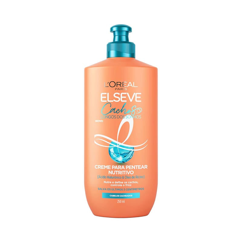 Creme Para Pentear Cabelo Cacheado L'Oréal Paris Elseve Cachos Longos Dos Sonhos 250ml