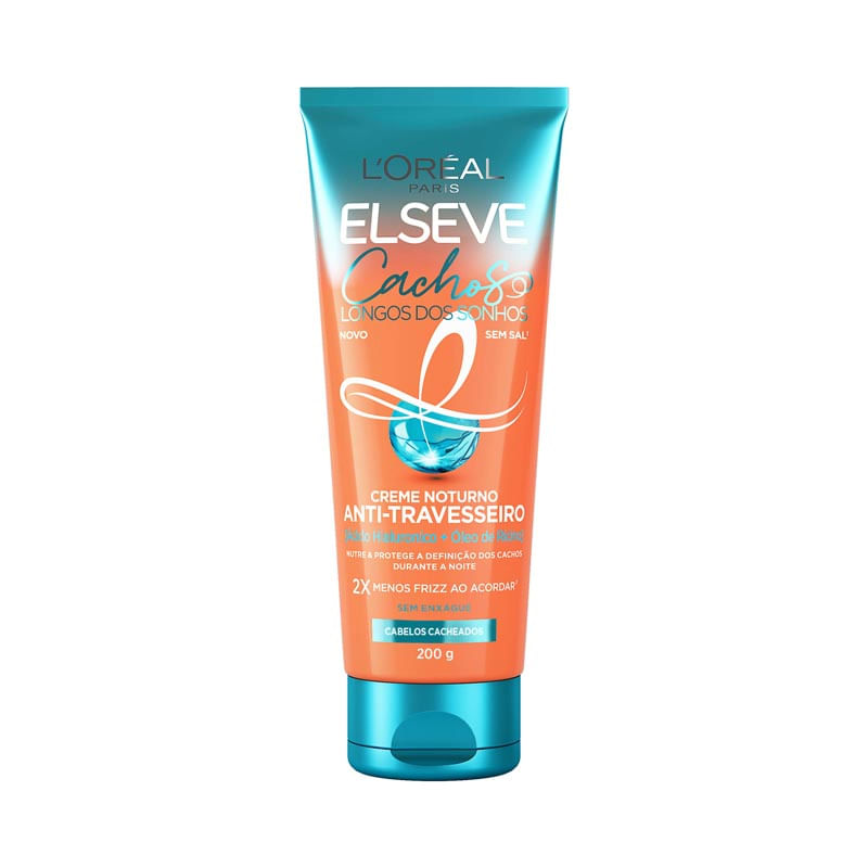 Creme Noturno Anti Travesseiro Elseve Cachos Dos Sonhos L'Oréal Paris 200g