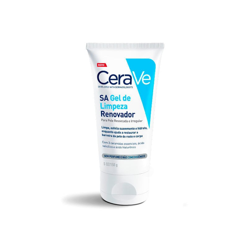Gel De Limpeza Cerave Sa Renovador Sem Perfume Com 150g