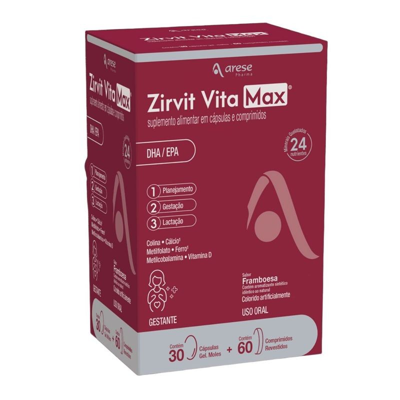 Zirvit Vita Max c/60 Comprimidos Revestidos + 30 Capsulas Gelatinosas