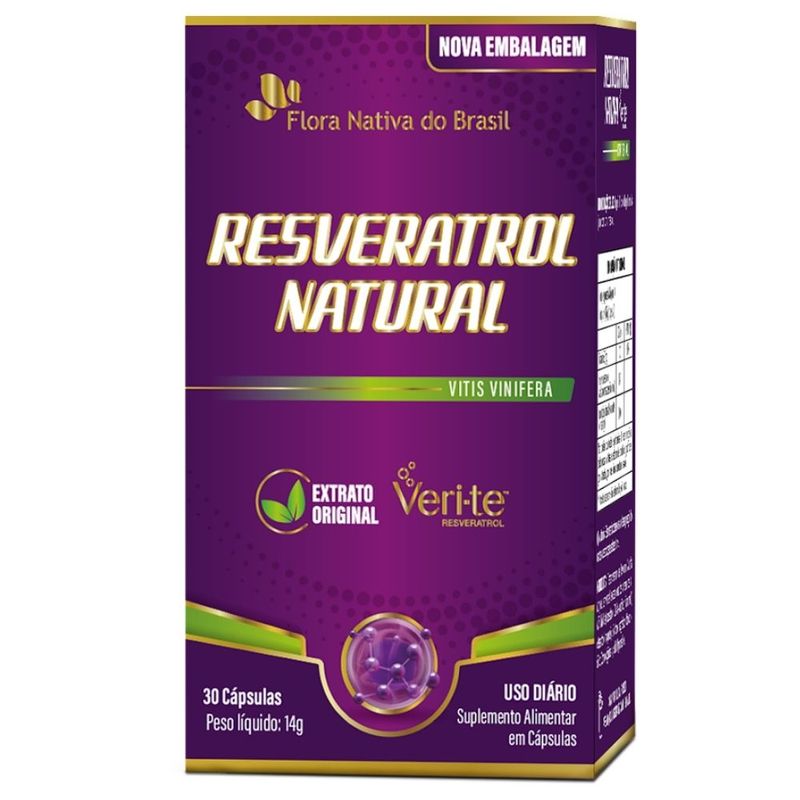 Resveratrol Natural 30caps Flora Nativa