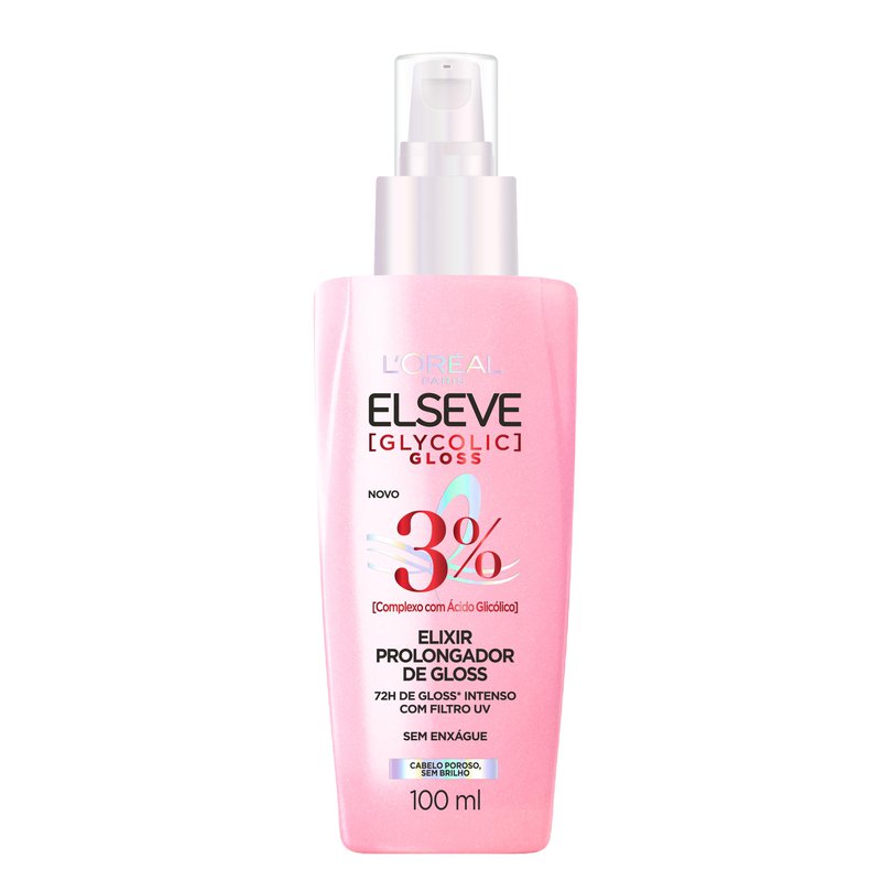 Serum Elixir Prolongador De Gloss L'Oréal Paris Elseve Glycolic Gloss 100ml