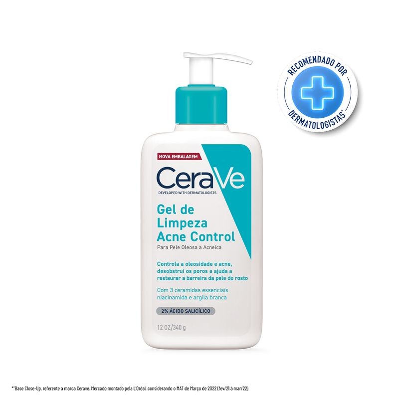 Gel De Limpeza Cerave Acne Control Frasco 340g