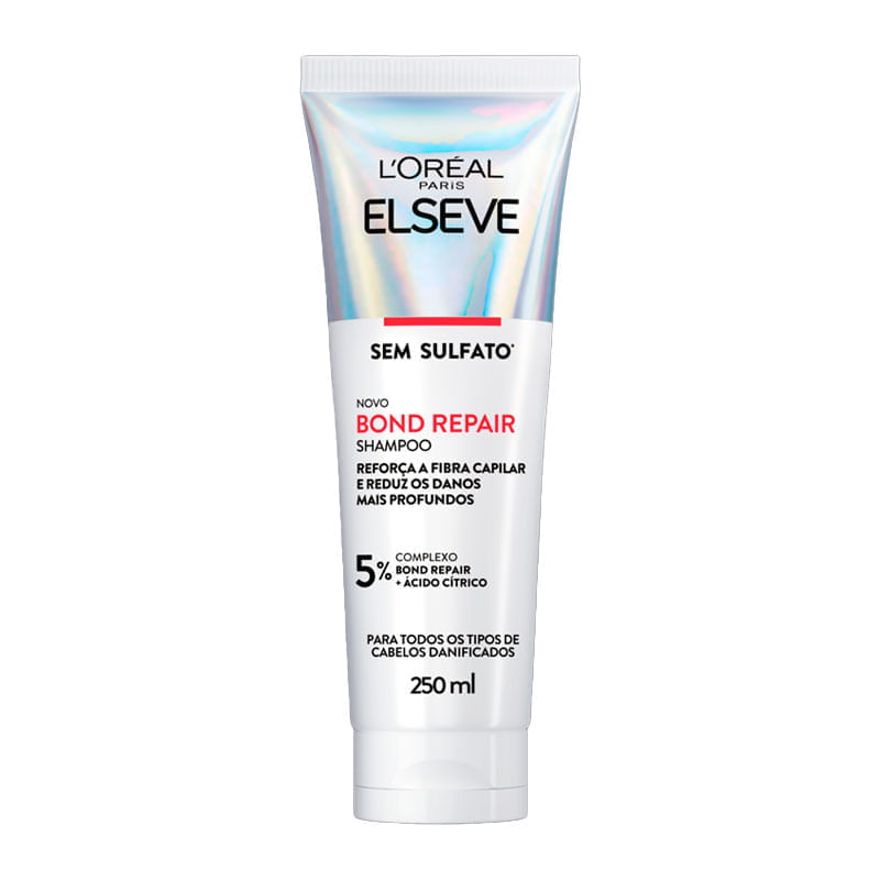 Shampoo 5% Complexo E Acido Citrico L'Oréal Paris Elseve Bond Repair Bisnaga 250ml
