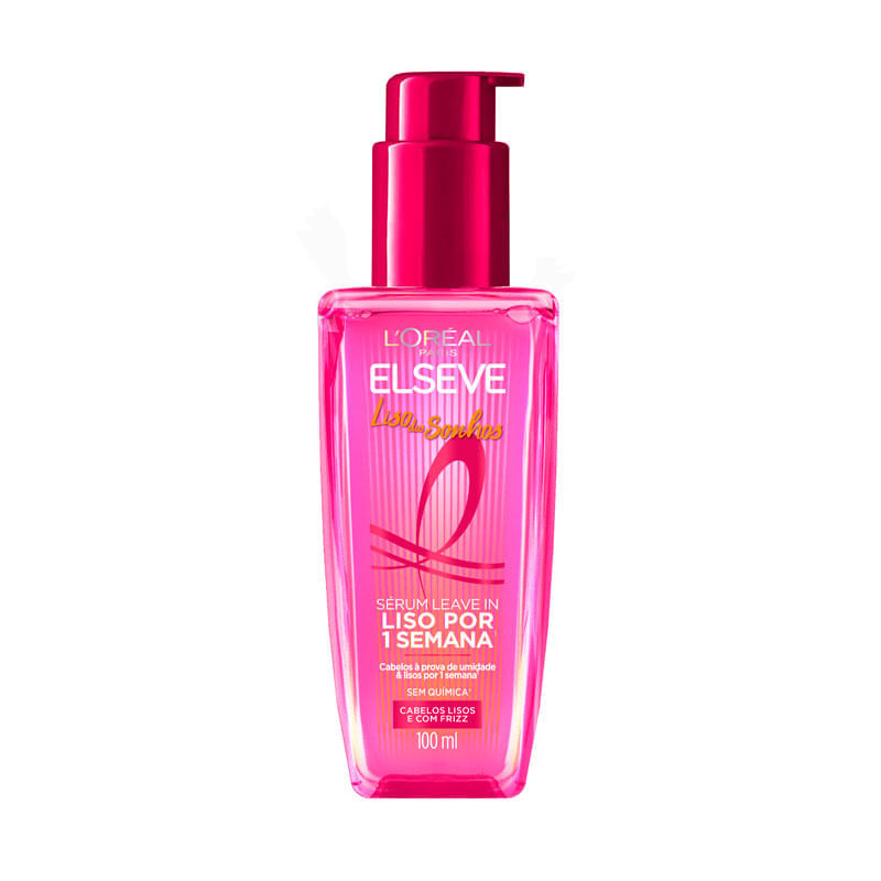 Serum Leave In Liso Por 1 Semana Elseve Liso Dos Sonhos L'Oréal Paris 100ml