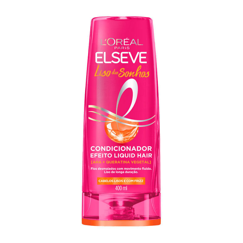Condicionador Efeito Liquid Hair Elseve Liso Dos Sonhos L'Oréal Paris 400ml