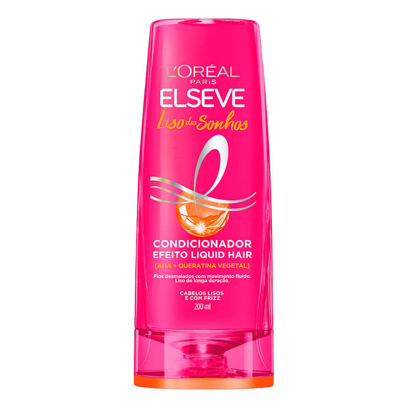 Condicionador Efeito Liquid Hair Elseve Liso Dos Sonhos L'Oréal Paris 200ml