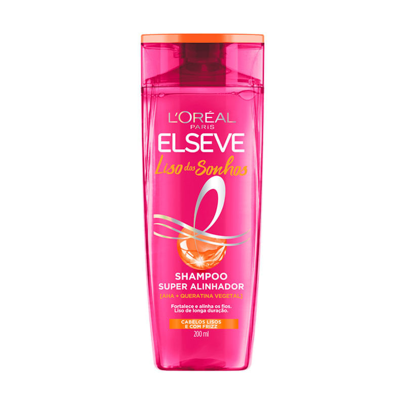 Shampoo Super Alinhador Elseve Liso Dos Sonhos L'Oréal Paris 200ml