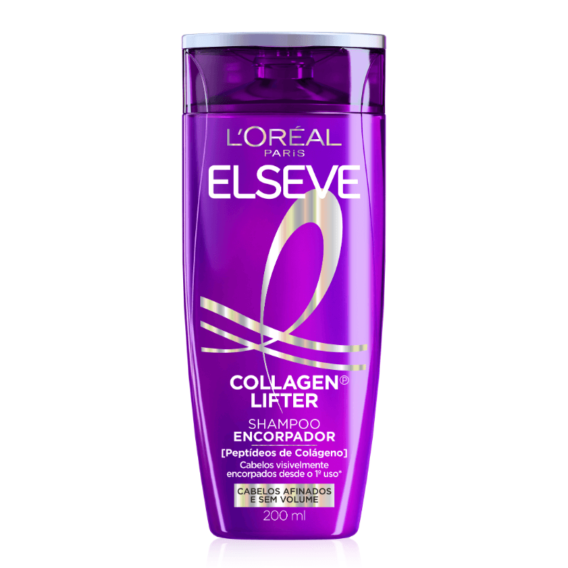 Shampoo Peptideos De Colageno L'Oréal Paris Elseve Collagen Lifter Frasco 200ml