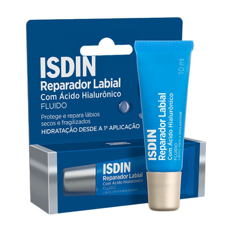 Reparador Labial Com Ácido Hialurônico Fluido Isdin 10ml